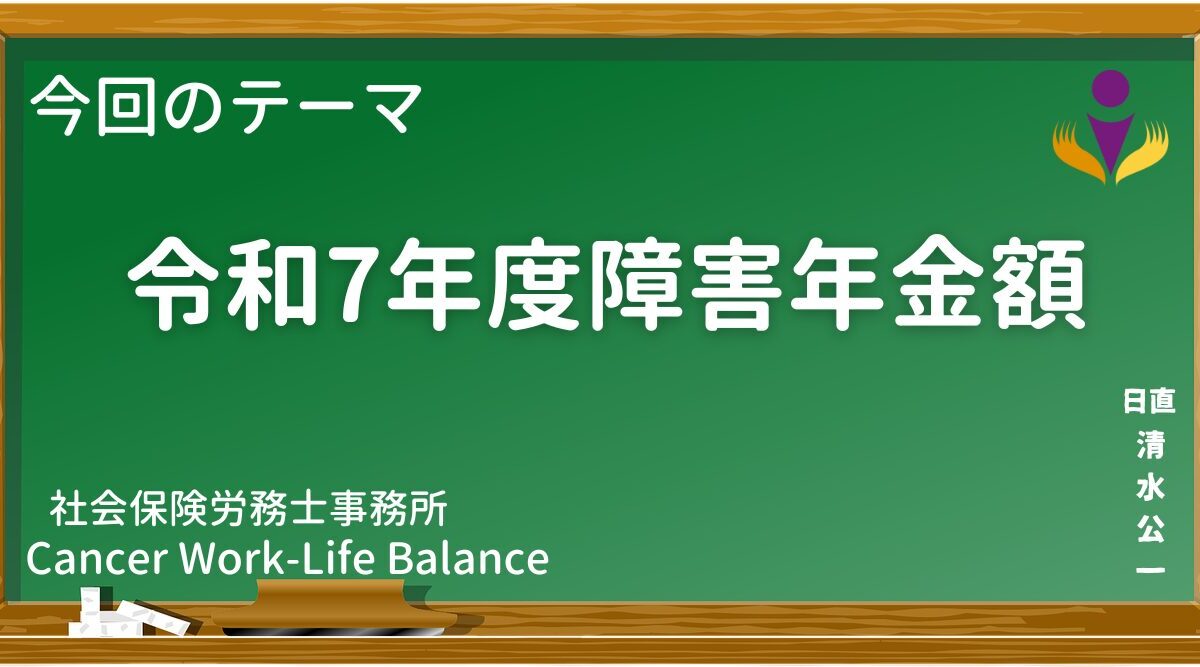 令和7年度　障害年金額